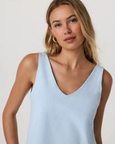 Villa Textured Crop Tank | Light Mist