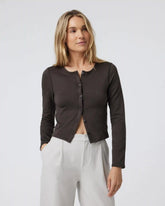 Halo Cardigan | Dark Java Heather