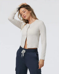 Halo Cardigan | Ecru Heather