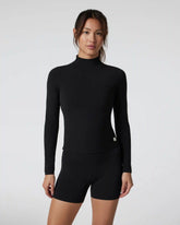 Vuori AllTheFeels™ Long Sleeve Mock | Black
