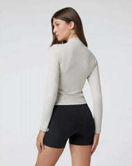 Vuori AllTheFeels™ Long Sleeve Mock | Ecru