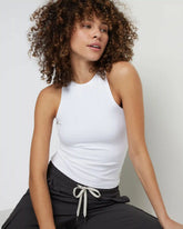 Vuori AllTheFeels™ Crew Tank | White