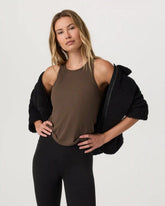 Cove Boyfriend Tank | Espresso