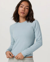 Long Sleeve Pose Crew | Blue Haze