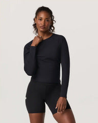 Long Sleeve Pose Crew | Black