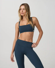 Inversion Rib Bra | Ocean Blue