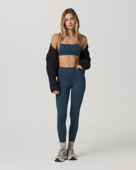 Inversion Rib Bra | Ocean Blue