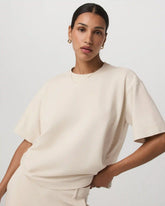 Short Sleeve Maven Oversized Tee | Bone