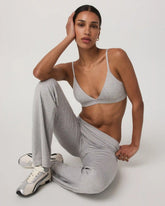 Halo Triangle Bra | Pale Grey Heather