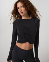 Westerlies Ruched Top | Black