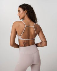 Vuori AllTheFeels™ Strappy Back Bra | Soft Pewter