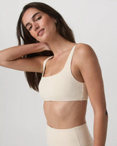 Micro Houndstooth Bra | Natural Micro Houndstooth