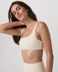 Micro Houndstooth Bra | Natural Micro Houndstooth