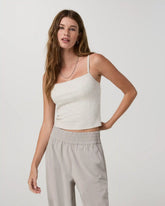 Pose Support Cami | White Heather Grey