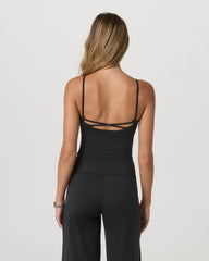 Halo Cami | Solid Black