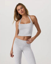 Halo Halter Top | Pale Grey Heather