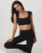 Vuori AllTheForm™ Short Sleeve Bra | Black