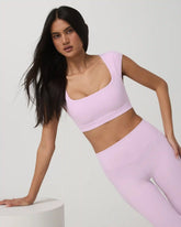 Vuori AllTheForm™ Short Sleeve Bra | Orchid Whisper