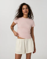 Short Sleeve Feather Classic Tee | Vintage Rose