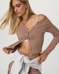 Halo Cardigan 2.0 | Nutmeg Heather