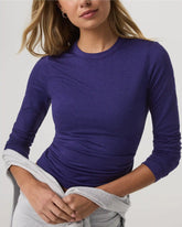 Long Sleeve Halo Essential Crew Tee | Stellar Sky Heather