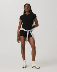Vuori AllTheFeels™ Short Sleeve Essential Tee | Black