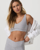 Elevation Rhythm Bra | Light Heather Grey