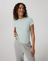 Short Sleeve Feather Classic Tee - Garment Dye | Storm Blue
