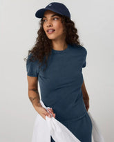Short Sleeve Feather Classic Tee - Garment Dye | Ocean Blue