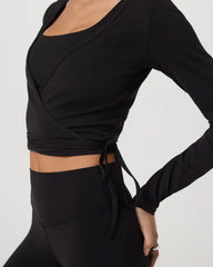 Vuori AllTheForm™ Wrap Top | Black