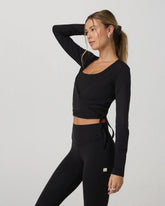 Vuori AllTheForm™ Wrap Top | Black