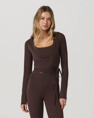 Vuori AllTheForm™ Wrap Top | French Roast