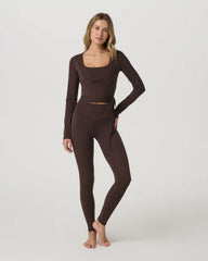 Vuori AllTheForm™ Wrap Top | French Roast