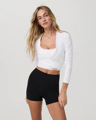 Vuori AllTheForm™ Wrap Top | White