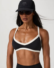 Vuori AllTheForm™ V Neck Bra | Black
