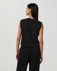 Heavyweight Cotton Easy Tank | Black