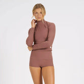 Marine Mock Neck | Terracotta