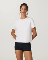 Short Sleeve Heavyweight Cotton Relaxed Tee | White