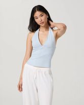 Everyday Cotton Stretch Plunge Halter | Atmosphere