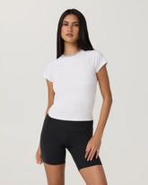 Short Sleeve Halo Retro Tee | White