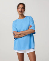 Short Sleeve Heavyweight Oversized Cotton Tee 2.0 | Oasis Blue
