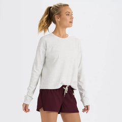 Long-Sleeve Pose Tee | White Heather