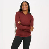 Long-Sleeve Lux Tee | Brick Heather