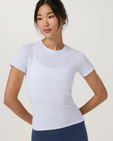 Pose Fitted Tee Long | White