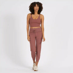 Rib Crop Tank | Terracotta