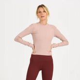 Long-Sleeve Pose Fitted Tee | Dogwood Heather