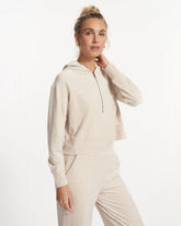 Haven Half Zip Hoodie | Suede