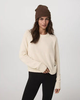 Émilie Cashmere Crew | Porcelain