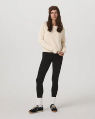 Émilie Cashmere Crew | Porcelain