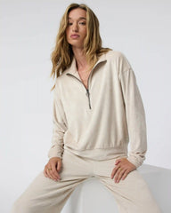 Haven Half Zip | Suede